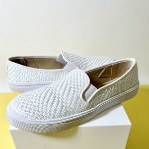 NIB Dolce Vita Saraya, Bone Raffia Sneakers